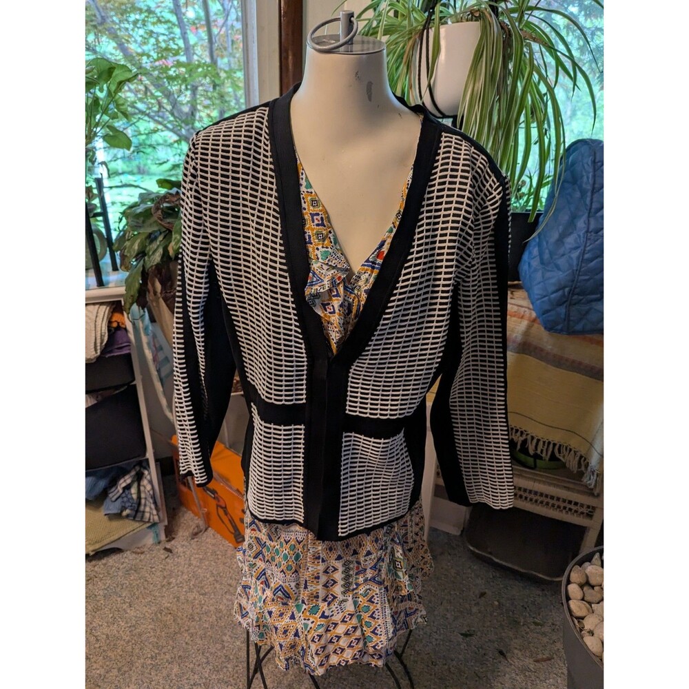 Women's Ming Wang Colorblocked 1 Hook Closure Sz Lg